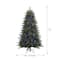 7.5ft. Pre-Lit Charlotte Spruce Realistic Artificial Christmas Tree, Color Changing Mini LED Lights by Ashland®